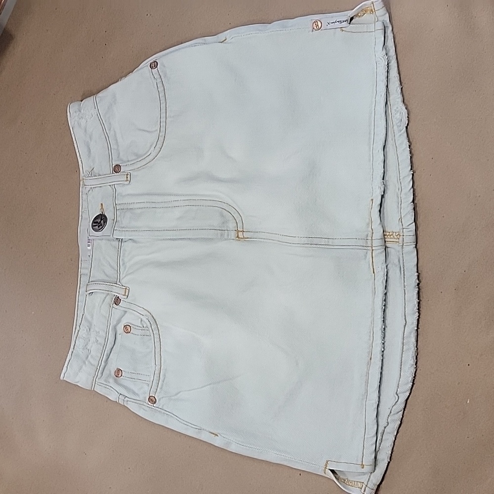 One Teaspoon Size 25 Denim Mini Skirt, Light Wash, EUC